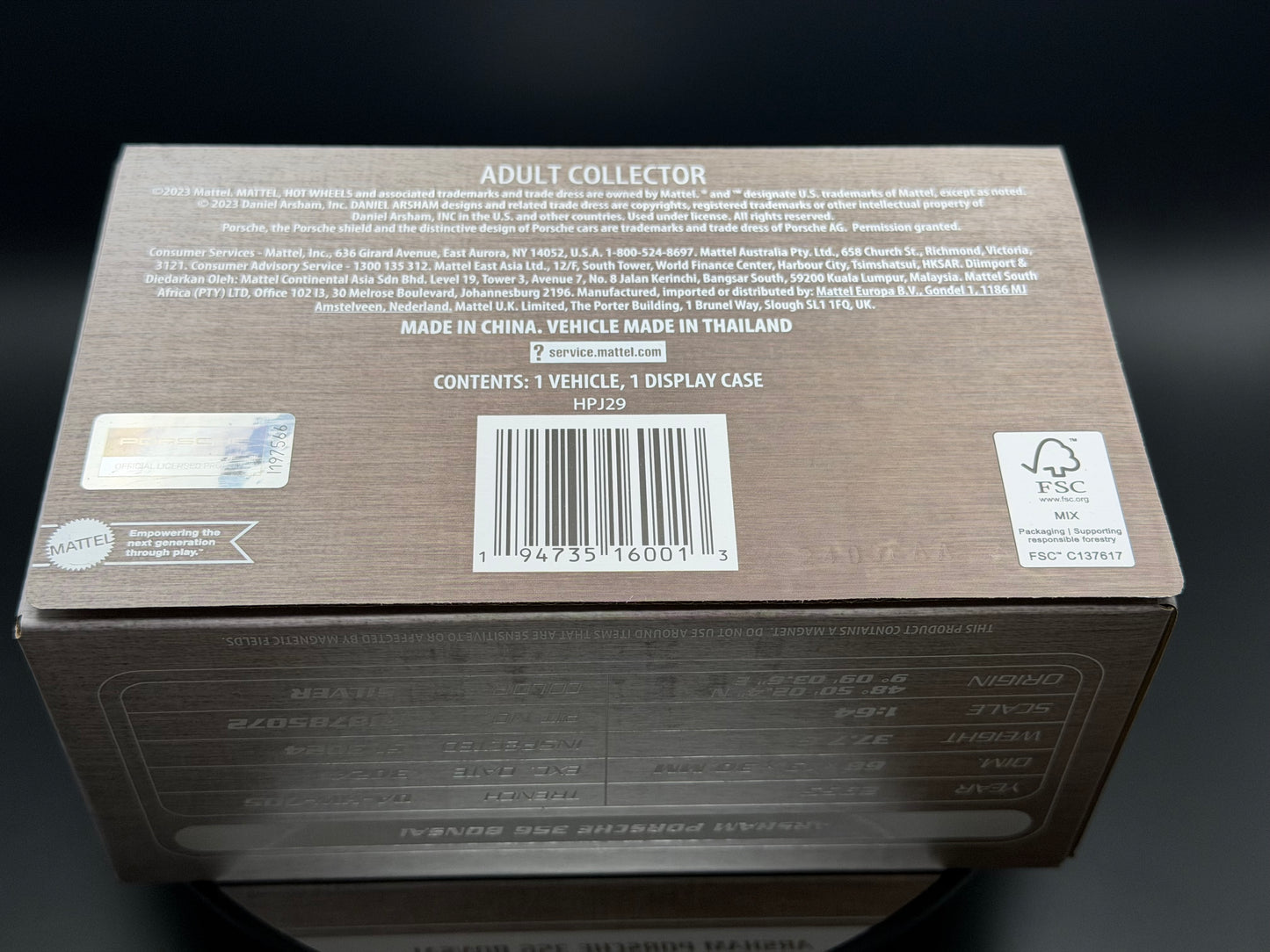 Hot Wheels x Daniel Arsham Porsche 356 “Bonsai” Speedster – Opened | HPJ29