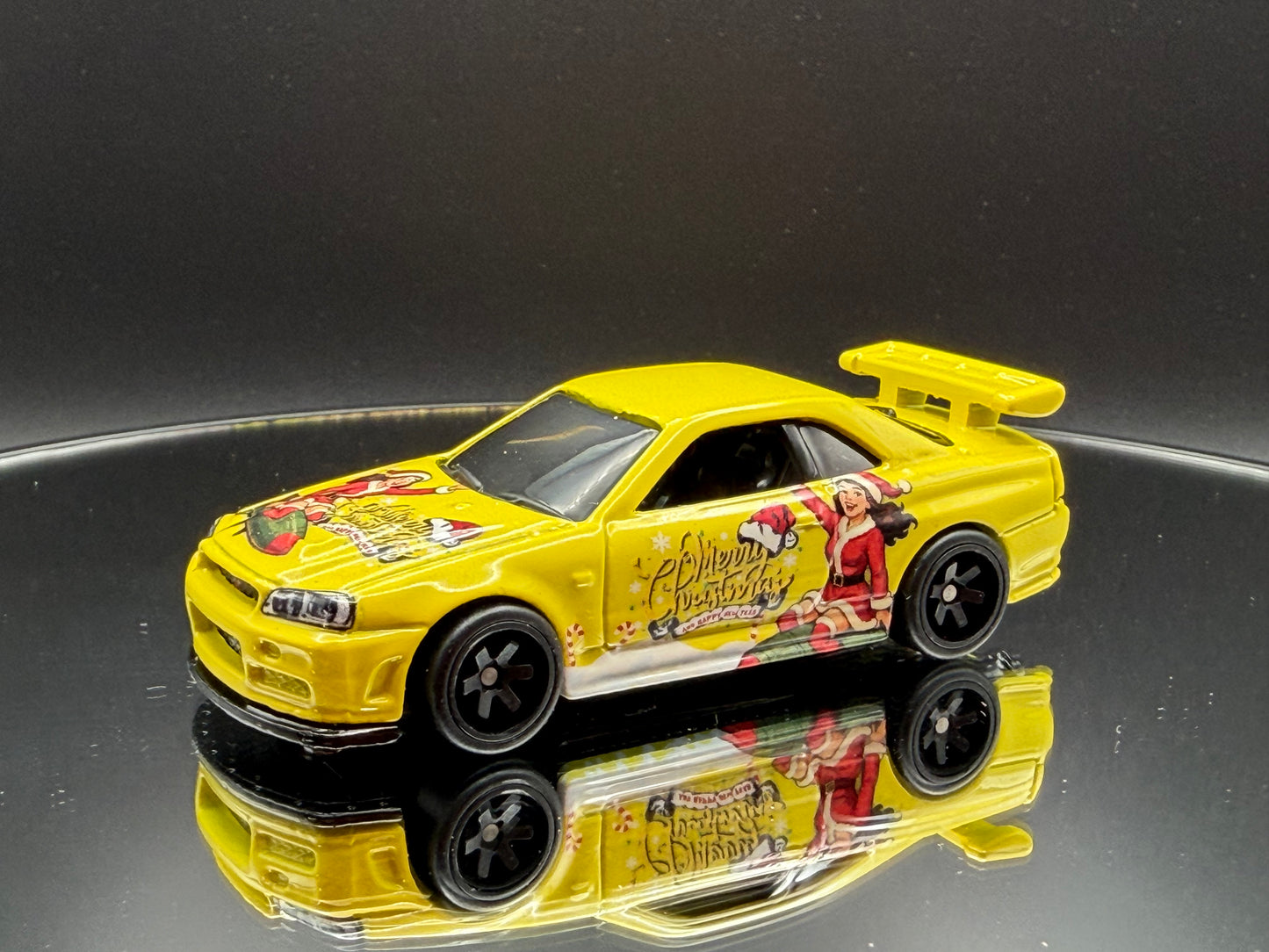 Custom Hot Wheels Nissan Skyline GT-R 34 - Holiday Special Edition (Metal Base) (Copy) (Copy)