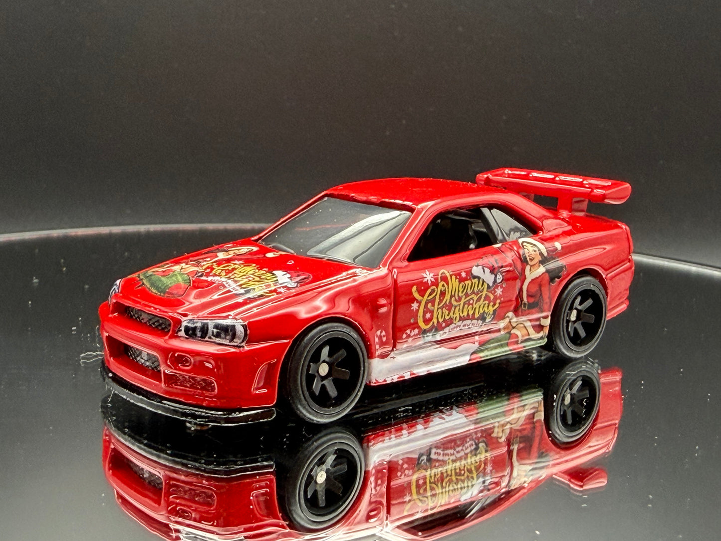 Custom Hot Wheels Nissan Skyline GT-R 34 - Holiday Special Edition (Metal Base) (Copy) (Copy) (Copy) (Copy)