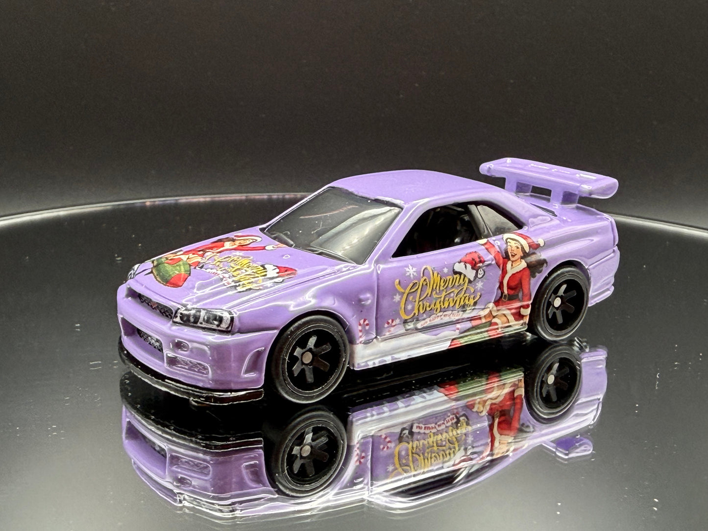 Custom Hot Wheels Nissan Skyline GT-R 34 - Holiday Special Edition (Metal Base) (Copy) (Copy) (Copy)