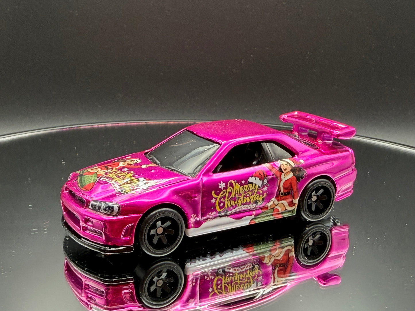 Custom Hot Wheels Nissan Skyline GT-R 34 - Holiday Special Edition (Metal Base) (Copy) (Copy) (Copy)